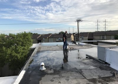 TPO Roof Membrane Cleaning