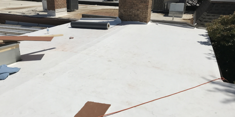 TPO Roof Membrane Cleaning in Plano, Texas